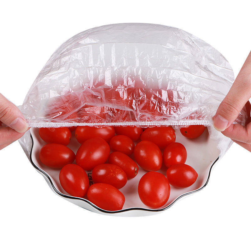 Cross-border Wholesale Edible Disposable Thickened Anti-string Flavor Preservative Film Cover Food Vegetable Fruit Dust-proof Film Shower Cap Cover