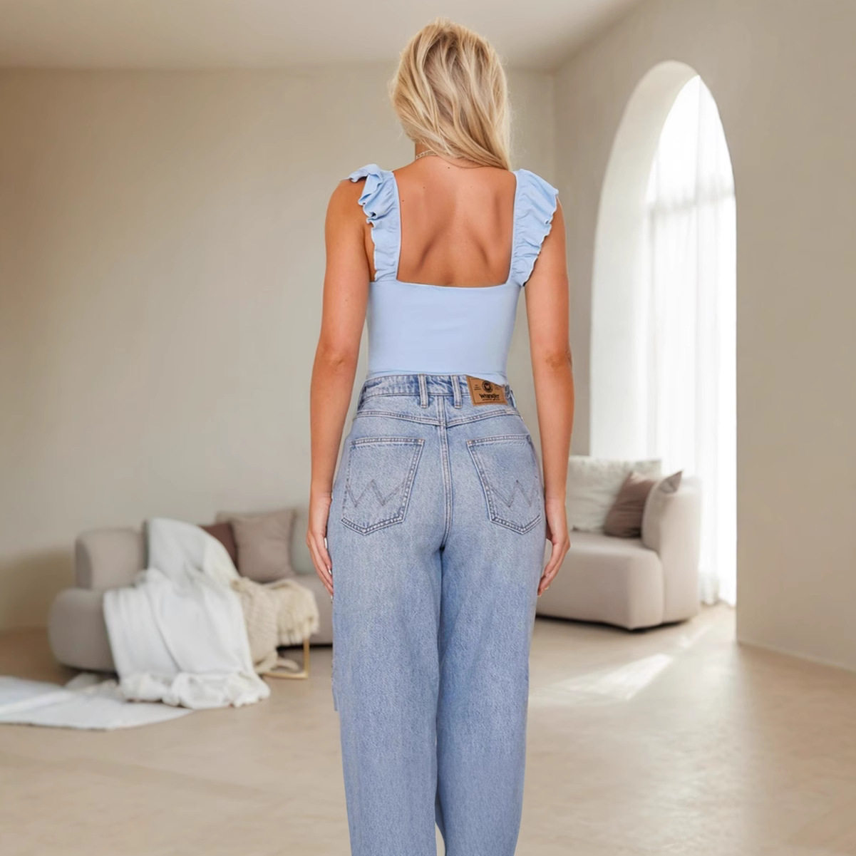 Womens Sexy Short Sleeve T Shirt Square Neck Slim Fit Spring Summer Casual Wear Wholesale Available