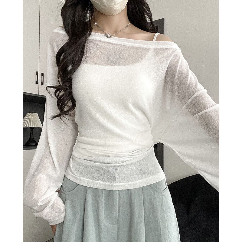 Lightweight Pink Sheer Summer Sweater Plus Size Back Tie Design Waist Cinching Casual Wear for Women OEM Available