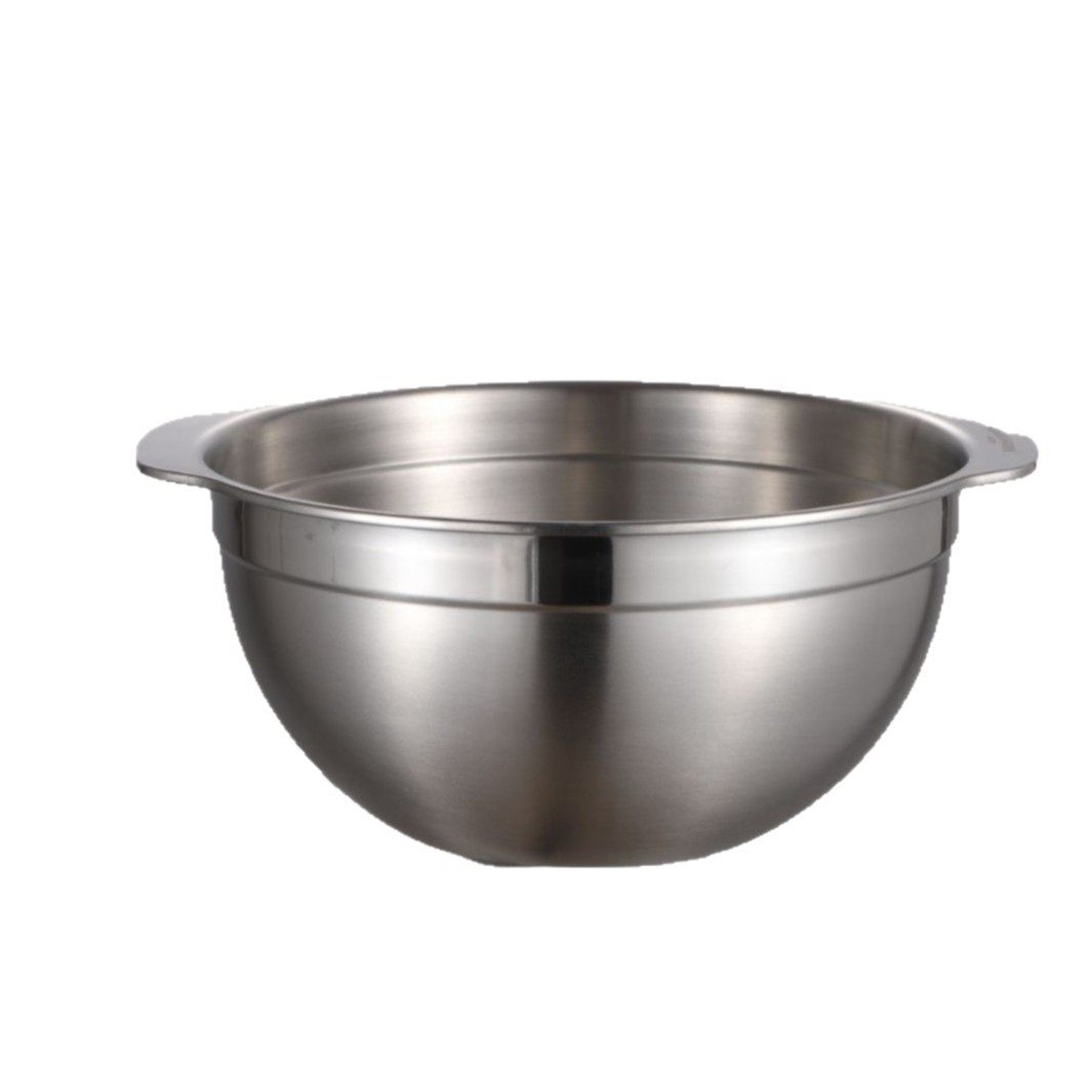 Food-Grade 304 Stainless Steel Basin Set, Thickened for Home Kitchen Use, Suitable for Beating Eggs, Kneading Dough, Washing Vegetables, Draining, and Straining Soup