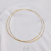 Japanese gold silk non-fading clavicle chain collar gold universal bracelet necklace neck ring pendant lanyard thin ring bracelet