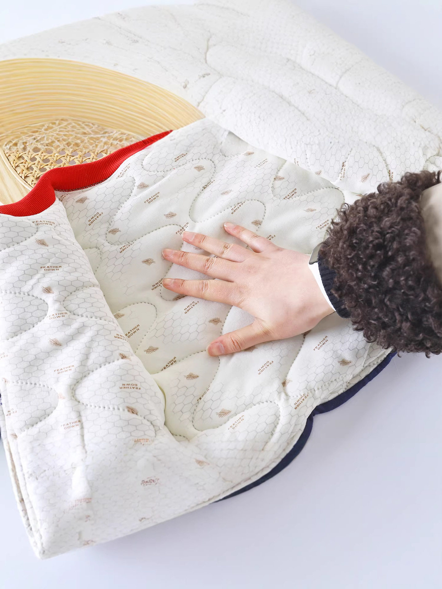 Children's Color-Block Padded Loungewear, Boys & Girls Thickened Cardigan Cotton Jacket, Winter Thermal Three-Layer Padded Temperature-Sensing Set