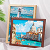 Casual Wooden Puzzle Frame Wholesale Art Oil Painting Frame Photo Frame Empty Frame A4 Can Be Hung or Placed Wooden Commemorative Photo DIY