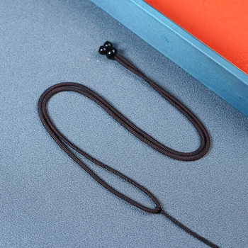 Round Rope Necklace Neck Rope DIY Braided Stretch Semi-finished Pendant Lanyard Beeswax Emerald Jade Pendant Lanyard