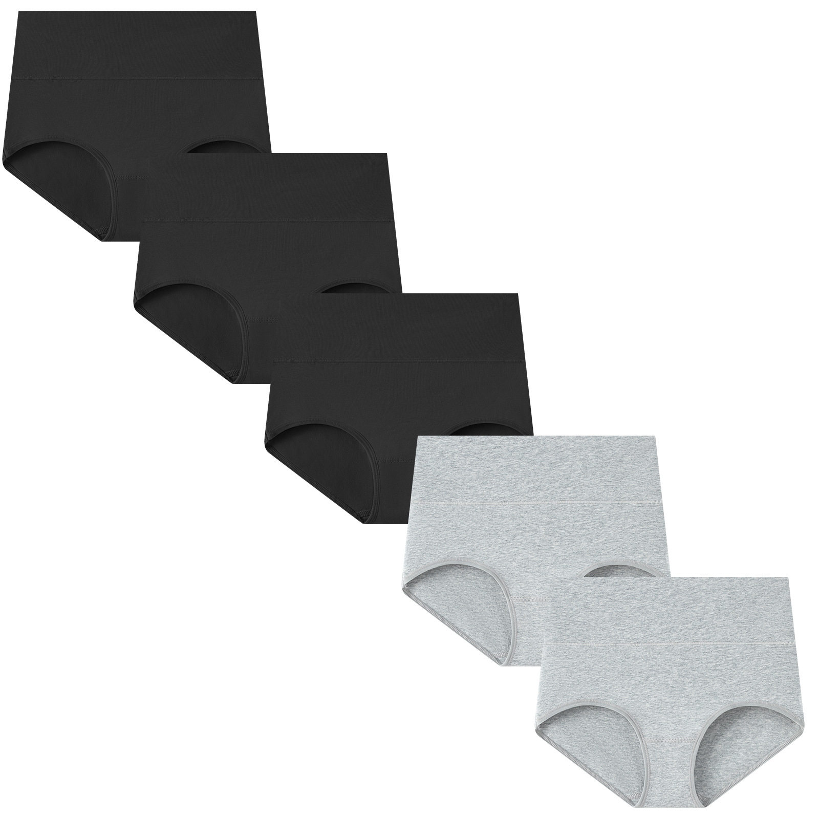 跨境欧码美码外贸女士内裤纯棉加大码高腰收腹内裤亚马逊爆款热卖