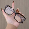 Anti-blue Light Box Flat Mirror Women's Contrast Color Rice Nail Simple Thin High-value Glasses Frame European and American Fashionable Glasses Frame