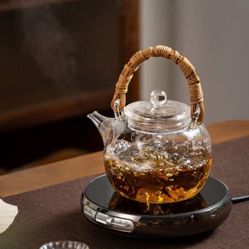 Japanese-style Household Teapot Kettle Tea Cooking Stove Glass Rattan Coil Pot Electric Ceramic Stove Tea Cooker Kung Fu Tea Making