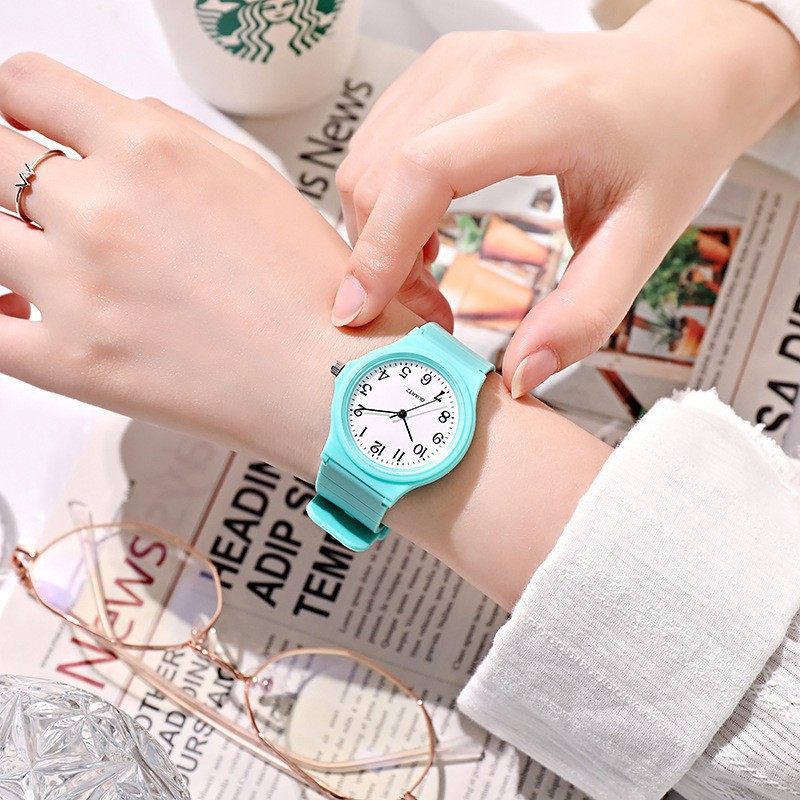 Children's Watch Electronic Watch Light Luxury Student Test Mute Watch High Beauty Korean Style Primary and Secondary School Students' Watch