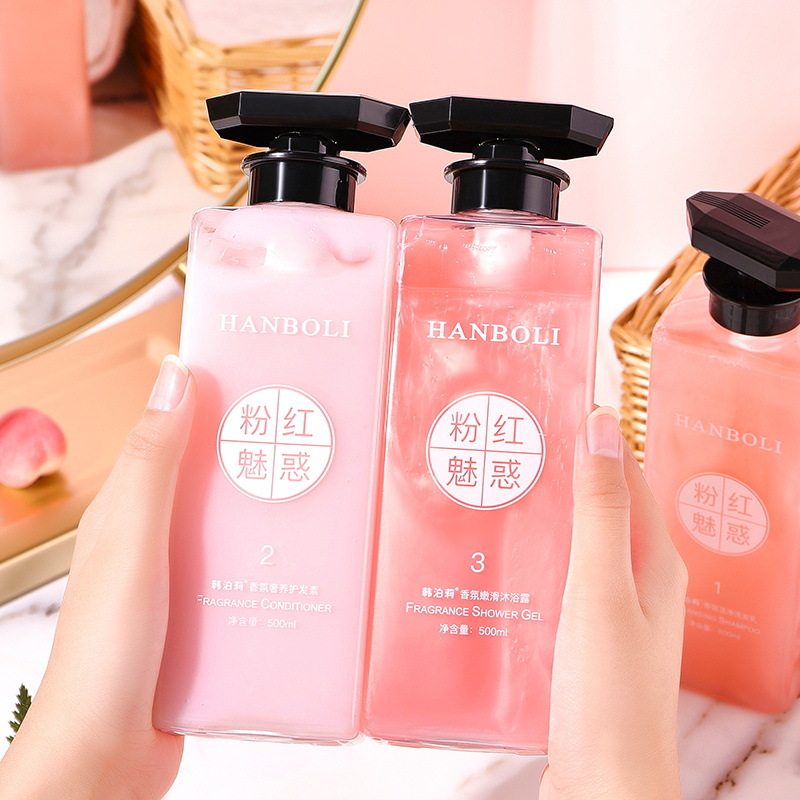 Hanboli Fragrance Shampoo, Shower Gel, Conditioner, Wash and Care Set for Women and Men Wholesale and Dropshipping