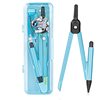 Deli 72165 compasses simple fashion student exam drawing metal compasses set for office Engineering Drawing