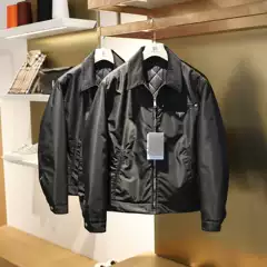 P's Italian Old Money Style! Wool-Filled Cotton Coat! Winter Men's Retro Jacket Version Cotton Lapel
