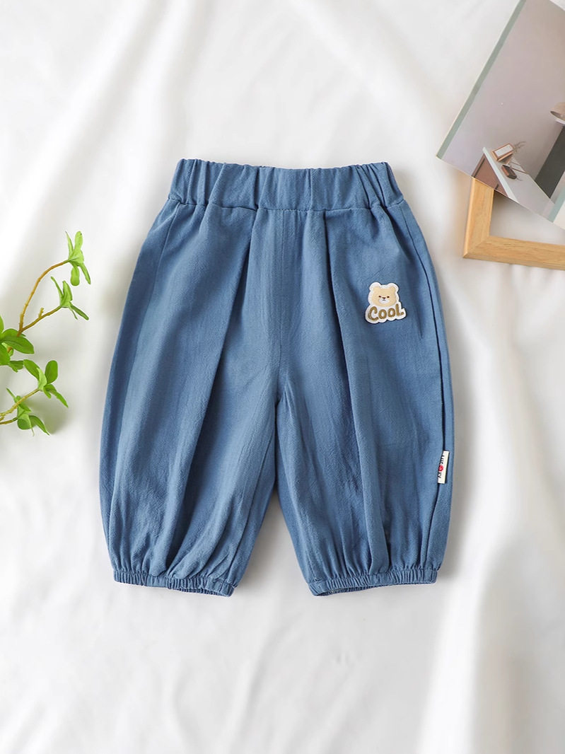 Kinder-Sommerneuheit-100% Baumwolle-Mückenabwehr-Hose, Jungen & Mädchen Baby-dünne lockere Casual-Laternenhose