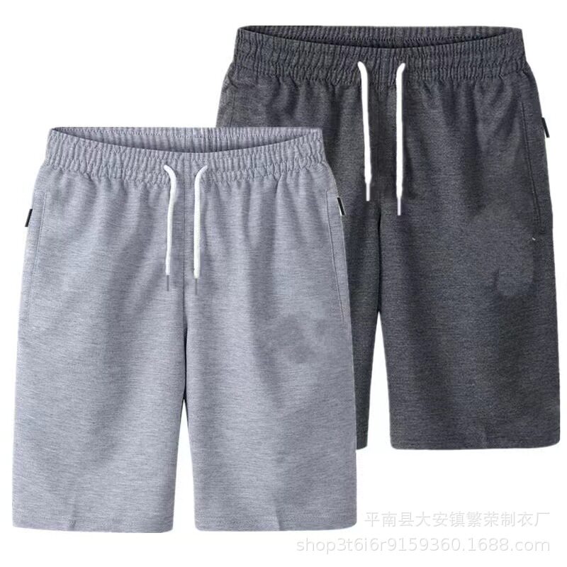 短裤男夏季外穿薄款五分裤男士休闲裤宽松运动裤子男裤沙滩裤弹力