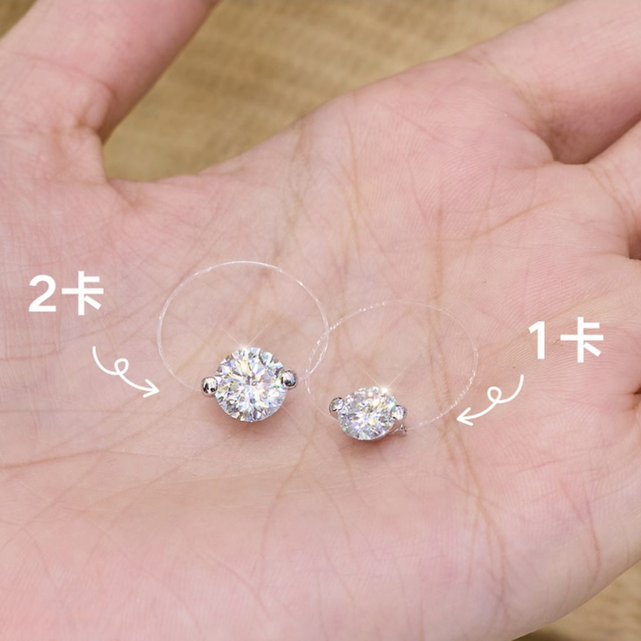 S925 Silver Versatile Transparent Fishing Line Pendant Women's Invisible Necklace Ring Moissanite Clavicle Chain Mermaid Tears Necklace