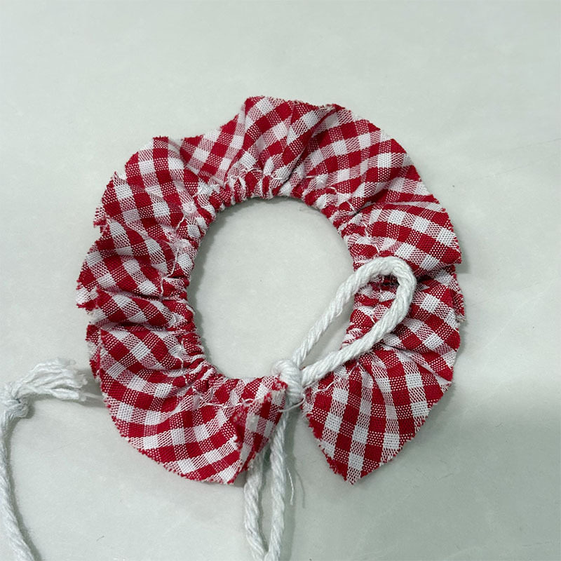 可爱迷你帆布包毛绒玩偶格子包西高地公仔扭棒小狗配饰格子裙娃衣