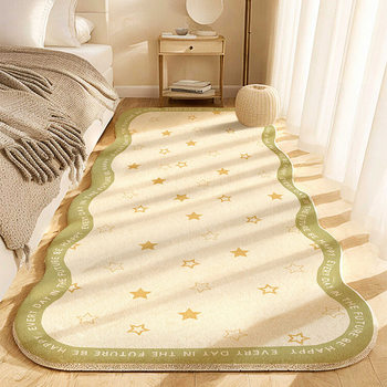 Simple Bedroom Bedside Blanket Special-Shaped Cashmere Carpet Long Bed Front Floor Mat Foot Mat Household Window Sideboard Mat Bay Window Mat