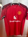 2526 manchester united home player version short sleeves