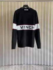 Correct Version in Stock High-Quality Gv New Jacquard Knit Sweater Fashionable Versatile Unisex Style