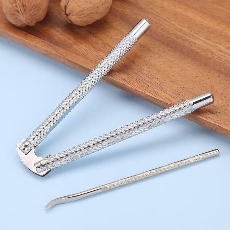 Household Stainless Steel Walnut Tongs Nut Cracker Walnut Chestnut Clip Nut Cracker Shell Opener Labor-Saving Shell Opener