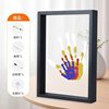 Couple Handprint Photo Frame DIY Handmade Palm Family Style Children's Day Gift for Boyfriend and Girlfriend Creative Handprint Painting