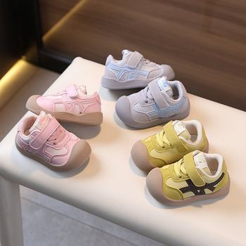 2025 Autumn Soft Sole Breathable Toddler Shoes for Infants and Toddlers, Non-Slip Walking Shoes for One-Year-Old Girls, Boys' Single Shoes
