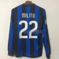 0910 national m home long-sleeved jersey (no. 22 milito + chapter)