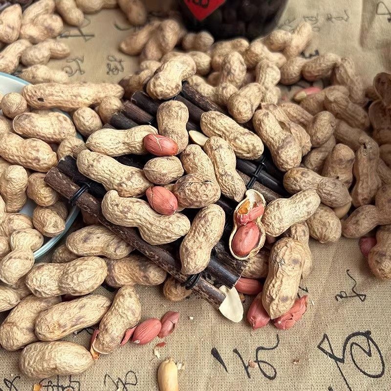 Iron Pot Firewood Roasted Peanuts 25 Years New Peanuts Firewood Peanuts Handmade Freshly Fried Crispy Peanuts with Shells Original Flavor