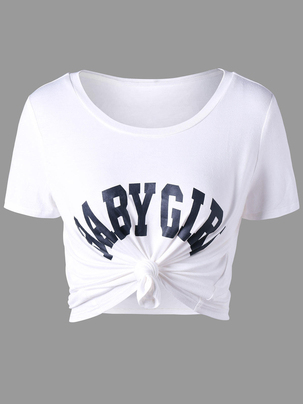 Womens Short Sleeve Cropped T Shirt Unique Letter Print Casual Style Perfect for Summer Outings Wholesale Available