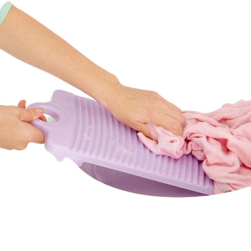 small size Plastic Thickened Children's Washboard Household Washing Board Non-Slip Washing Board Home Mini Creative Washboard