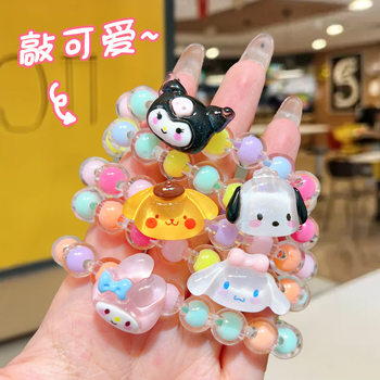 Cartoon Bracelet Wholesale Children's Bracelet Jewelry Girl Travel Joker Sanrio Little Girl Color Beads