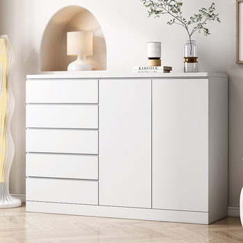 Bedroom Cabinet Storage Cabinet Nordic Cabinet of Drawers Living Room Storage Cabinet Simple Modern White Drawer Cabinet of Drawers