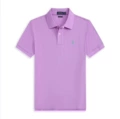 Polo-light purple aqua blue label