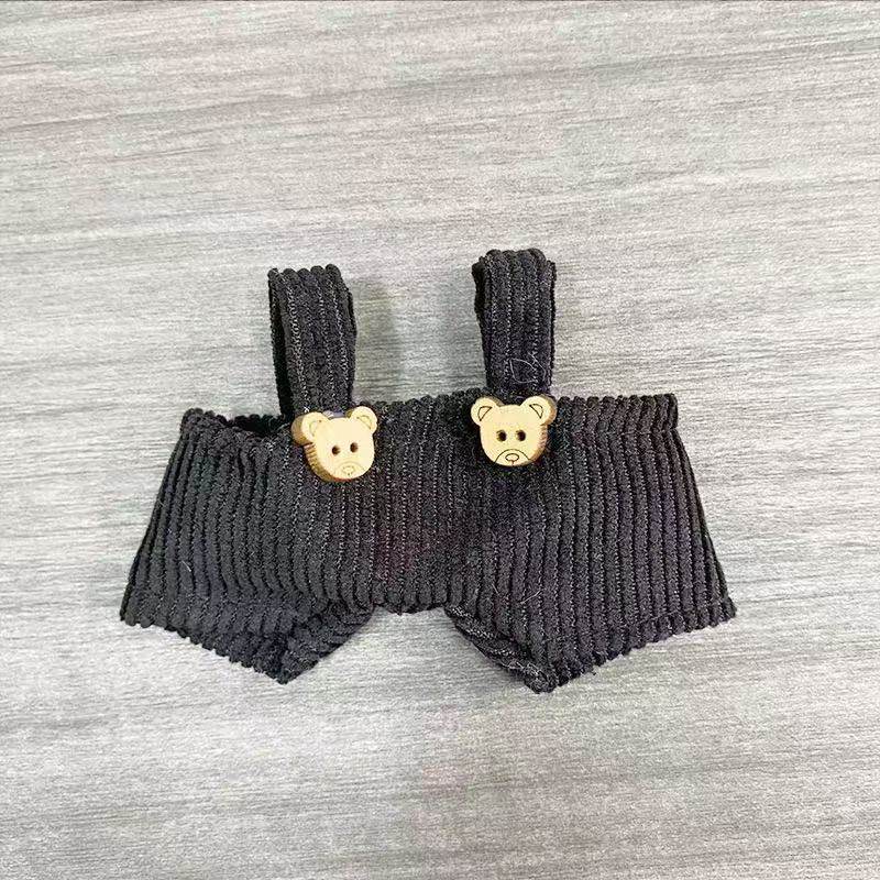 可爱迷你帆布包毛绒玩偶格子包西高地公仔扭棒小狗配饰格子裙娃衣