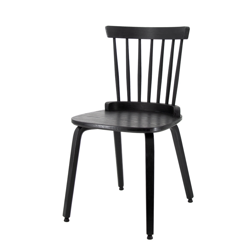 北欧全实木餐椅家用轻奢高级感餐厅酒店咖啡厅白蜡木靠背椅子L381