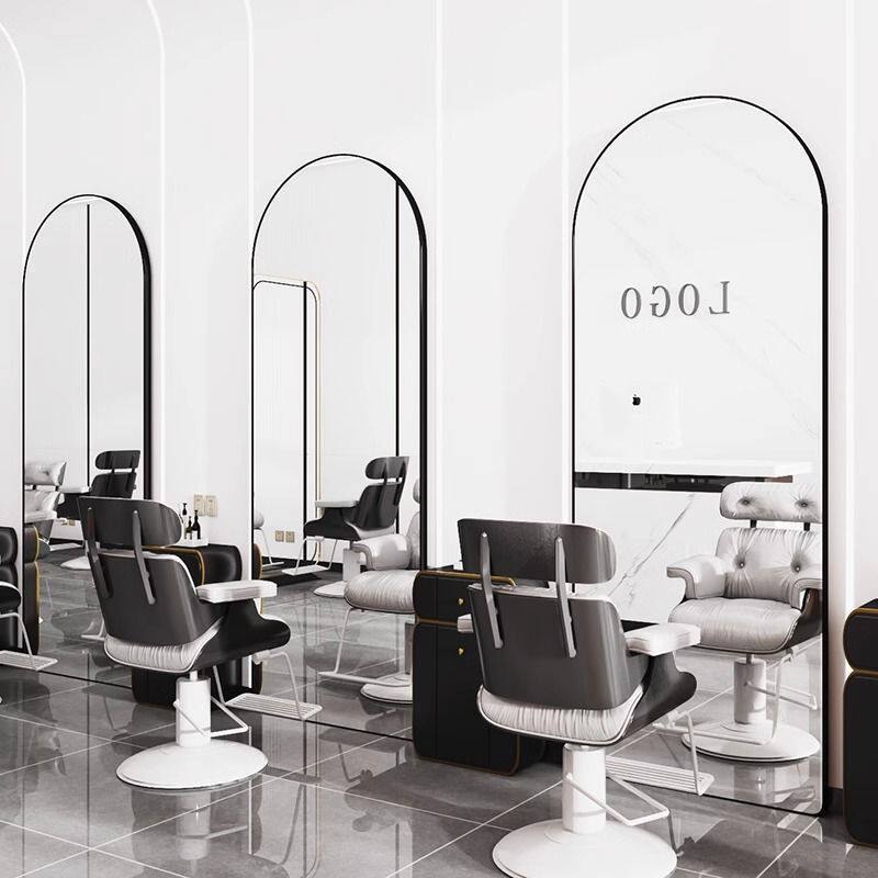 Light Luxury and High-End Dressing Mirror, Full-Body Floor-Standing Home Girl's Bedroom Wall-Mounted Internet Celebrity Clothing Store Fitting Mirror