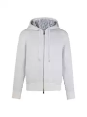 Differentiate Quality: New Autumn and Winter Men's Casual Fashion Jacquard Letter Logo Knit Hooded Jacket