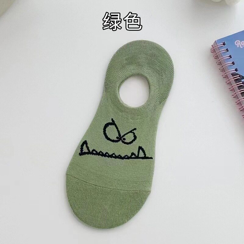 卡通搞怪船袜女袜子夏季薄款硅胶防滑隐形浅口日系可爱短袜ins潮