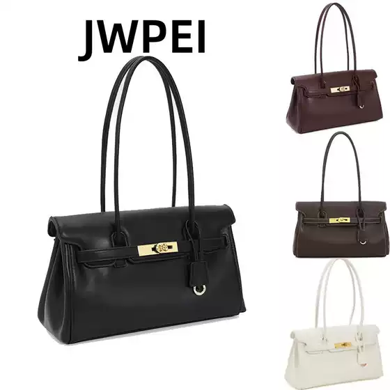 Jw Pei Briefcase for Women 2025 New Model Yara Handbag Shoulder Bag Underarm Bag Niche Design Baguette Bag 2t267