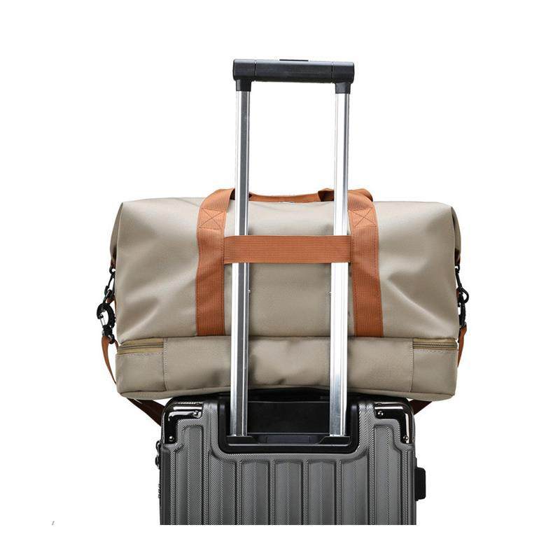 Travel Bag Handbag Short-distance Travel Men's and Women's Large Capacity Canvas Bag Luggage Bag Short-distance Light Sports Fitness