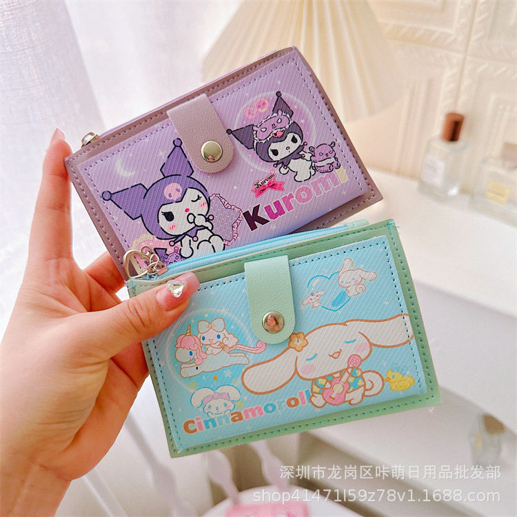 Labubu Card Holder Card Holder Student Coin Purse Bus Card Access Card Cosmetics Bag Portable Cartoon Wallet
