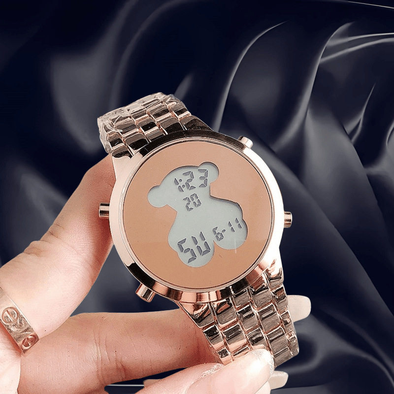 New Style Watch Fashion Outdoor Casual Alloy Fashion Watch Multi-functional Sports Student Electronic Watch Fashion Women's Watch