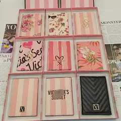 Business Card Holder Ultra-Thin Striped Passport Holder Card Holder Foreign Trade Cross-Border Document Holder Travel Passport Holder Business Card