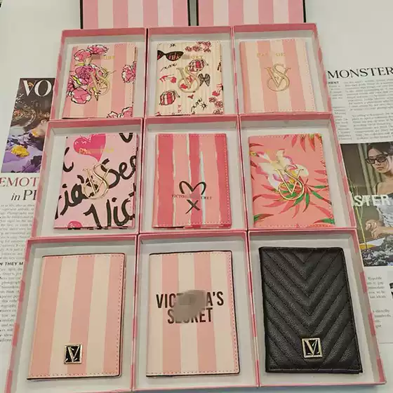 Business Card Holder Ultra-Thin Striped Passport Holder Card Holder Foreign Trade Cross-Border Document Holder Travel Passport Holder Business Card