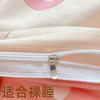 New Style A Mother Baby Grade Chinese Cartoon Four-Piece Set Simple Dormitory Three-Piece Set Bedding Ins Pure Cotton Single Quilt Cover