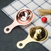 Nordic ins style rose gold 304 stainless steel egg white separator brass filter egg separator