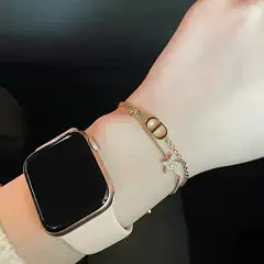 high quality V Gold Plating Light Luxury CD Letter Bracelet Jewelry Female Dijia Star Tassel Necklace Pearl