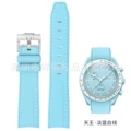 Light blue white line
