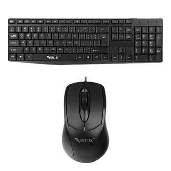 Keyboard fly G1000 wired keyboard mouse suit USB PS/2 round mouth office business keyboard mouse computer accessories