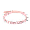 European and American Cross-border Jewelry Exaggerated New Pointed Rivet Collar Distinctive Leather Choker Collar Chain Gothic Style