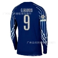 2425 paris saint-germain custom long sleeve jersey #9 + champions league armband